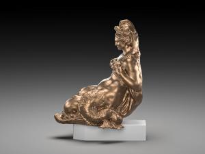 Mermaid bronze 3D Model