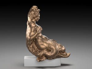 Mermaid bronze 3D Model