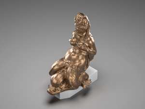 Mermaid bronze 3D Model