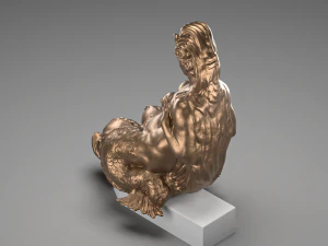 Mermaid bronze 3D Model