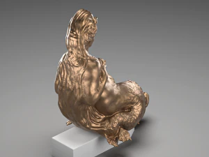 Mermaid bronze 3D Model