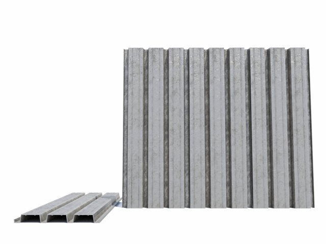 Corrugated galvanized sheets 7 3D मॉडल .c4d .max .obj .3ds .fbx .stl .blend 