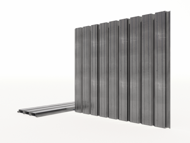 Corrugated galvanized sheets 8 Modelo 3D .c4d .max .obj .3ds .fbx .stl .blend 
