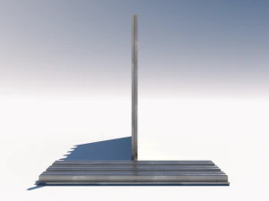 Corrugated galvanized sheets 8 3D Model