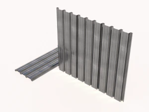 Corrugated galvanized sheets 8 3D Model