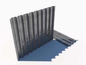 Corrugated galvanized sheets 8 Modelo 3D