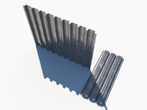 Corrugated galvanized sheets 8 3D Model