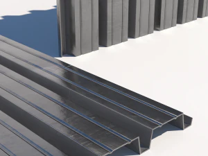 Corrugated galvanized sheets 8 3D Model