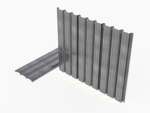 Corrugated galvanized sheets 9 3D Model