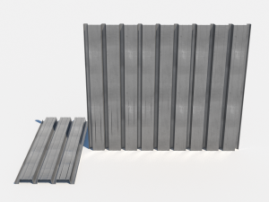 Corrugated galvanized sheets 9 3D Model
