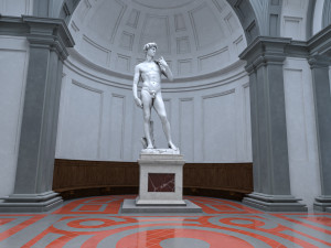 Accademia gallery in Florence 3D Модель