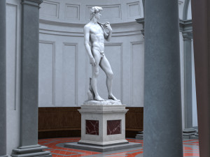 Accademia gallery in Florence 3D Модель