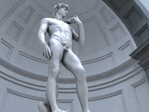Accademia gallery in Florence 3D Модель