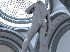 Accademia gallery in Florence 3D Модель