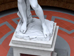 Accademia gallery in Florence 3D Model