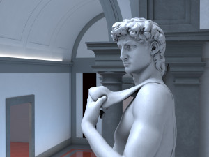 Accademia gallery in Florence 3D Модель