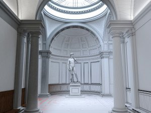 Accademia gallery in Florence 3D Модель