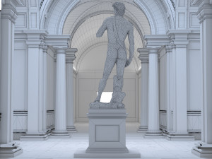 Accademia gallery in Florence 3D Модель