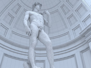 Accademia gallery in Florence 3D Модель