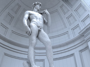 Accademia gallery in Florence 3D Модель