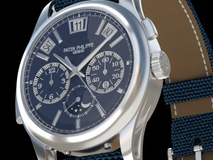 Patek Philippe Titanium 5208T-010 Modello 3D
