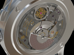 Patek Philippe Titanium 5208T-010 Modello 3D