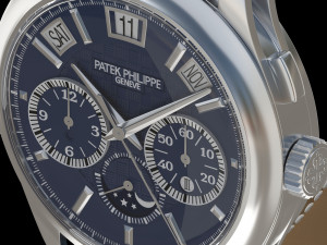 Patek Philippe Titanium 5208T-010 Modello 3D