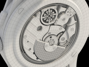 Patek Philippe Titanium 5208T-010 Modello 3D