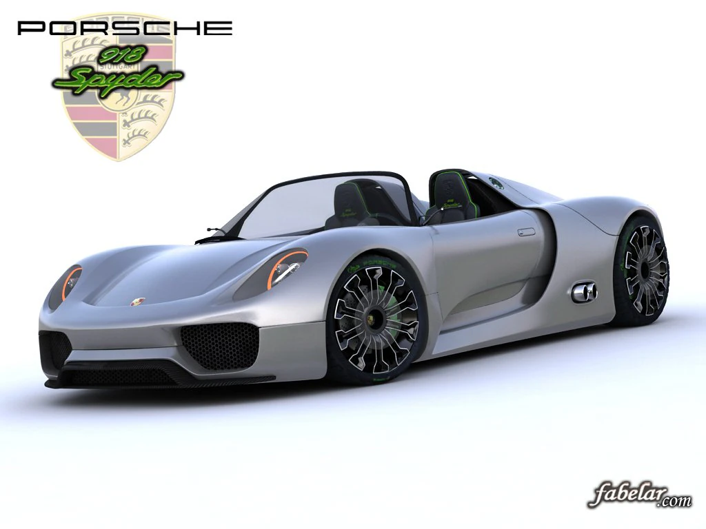 porsche 918 spyder std mat 3D Model .c4d .max .obj .3ds .fbx .stl .blend 