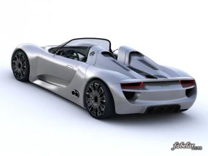 porsche 918 spyder std mat 3D Model