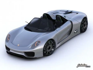 porsche 918 spyder std mat 3D Model