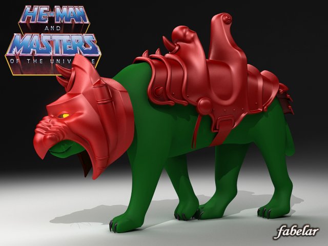 battle cat v1 3D Model .c4d .max .obj .3ds .fbx .stl .blend 