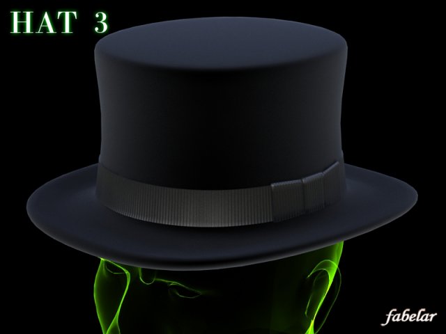 bowler hat 3D Model .c4d .max .obj .3ds .fbx .stl .blend 
