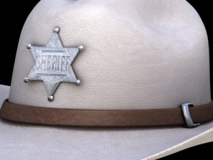 sheriff hat Modèle 3D