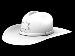 sheriff hat Modèle 3D