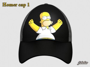 homer simpson cap 1 3Dモデル