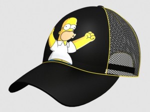 homer simpson cap 1 Model 3D