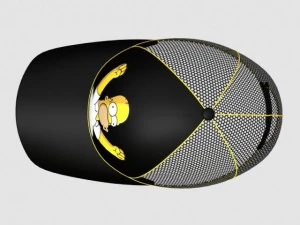 homer simpson cap 1 3D Model