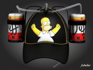 homer beer hat 1 3D Model