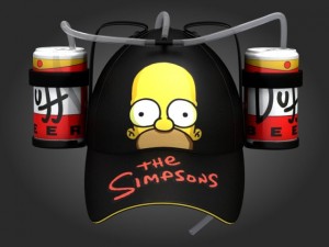 Homer beer hat 2 Modelo 3D