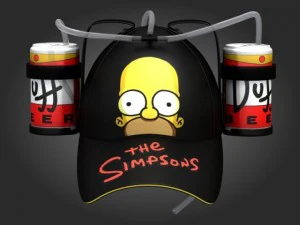 Homer beer hat 2 3D Model