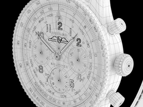 Breitling Navitimer 1959 Modelo 3D