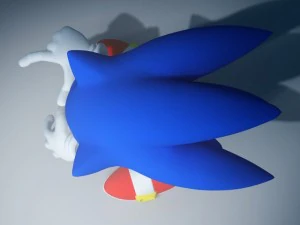 sonic knuckles rigged 3D Model