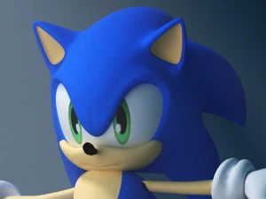sonic knuckles rigged 3D Model