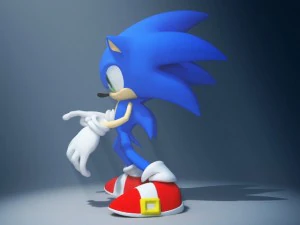 sonic knuckles rigged 3D Model