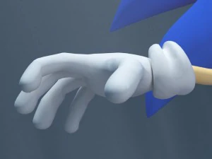 sonic knuckles rigged 3D Model