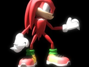 sonic knuckles rigged 3D Model