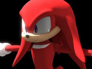 sonic knuckles rigged 3D Model
