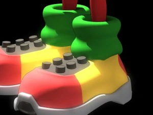 sonic knuckles rigged 3D Model