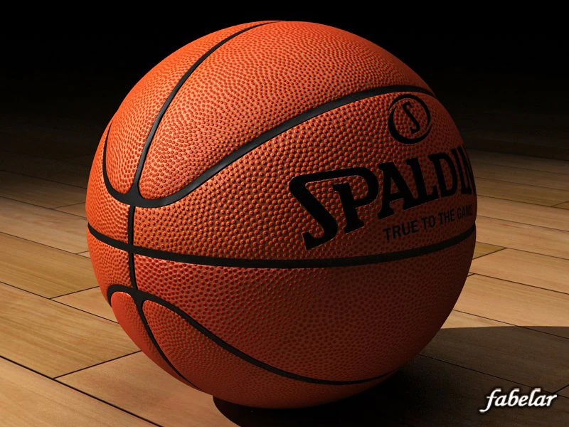 basketball spalding 3D Model .c4d .max .obj .3ds .fbx .stl .blend 